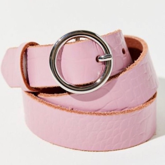 UO Croc Circle Belts in Sea Foam and Pink. Size Small. NWOT - Picture 5 of 7